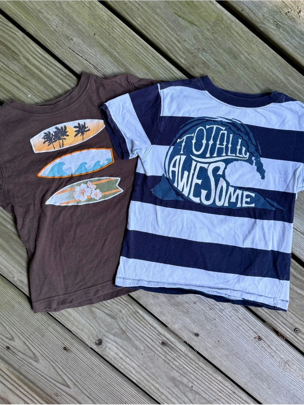 Gymboreee Boys Surf Graphic T-Shirt 2-Pack Bundle Size 6 Back To School Value